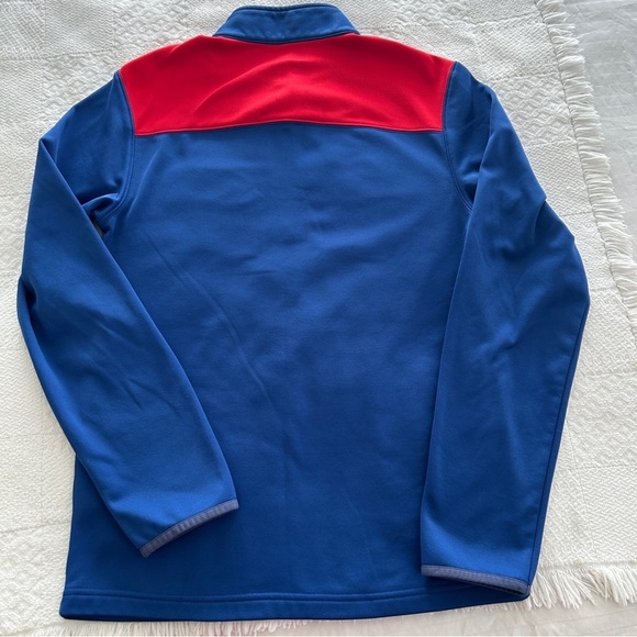 NFL Buffalo Bills Quarter Zip Fleece Pullover Blue Red Team Logo size Small - Picture 8 of 12